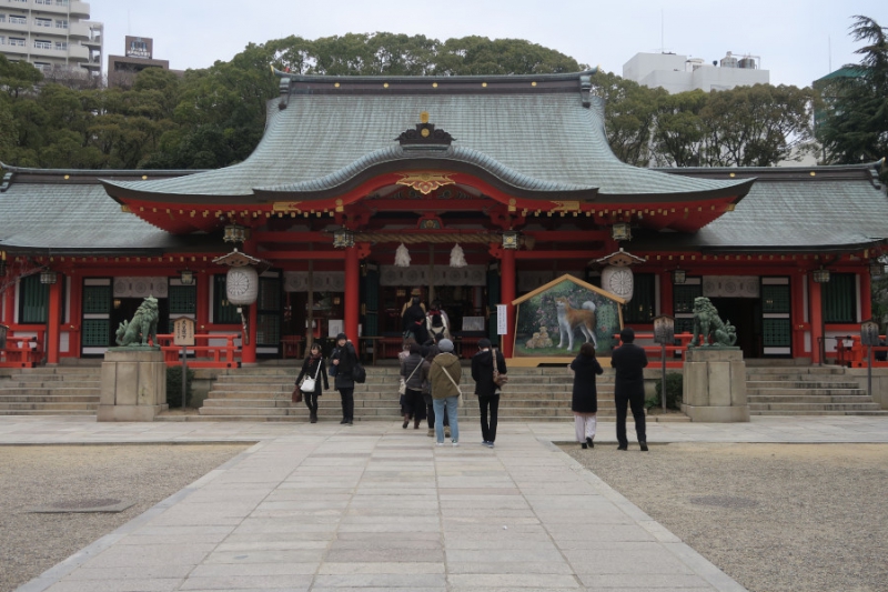 生田神社（松尾神社の杉の木）